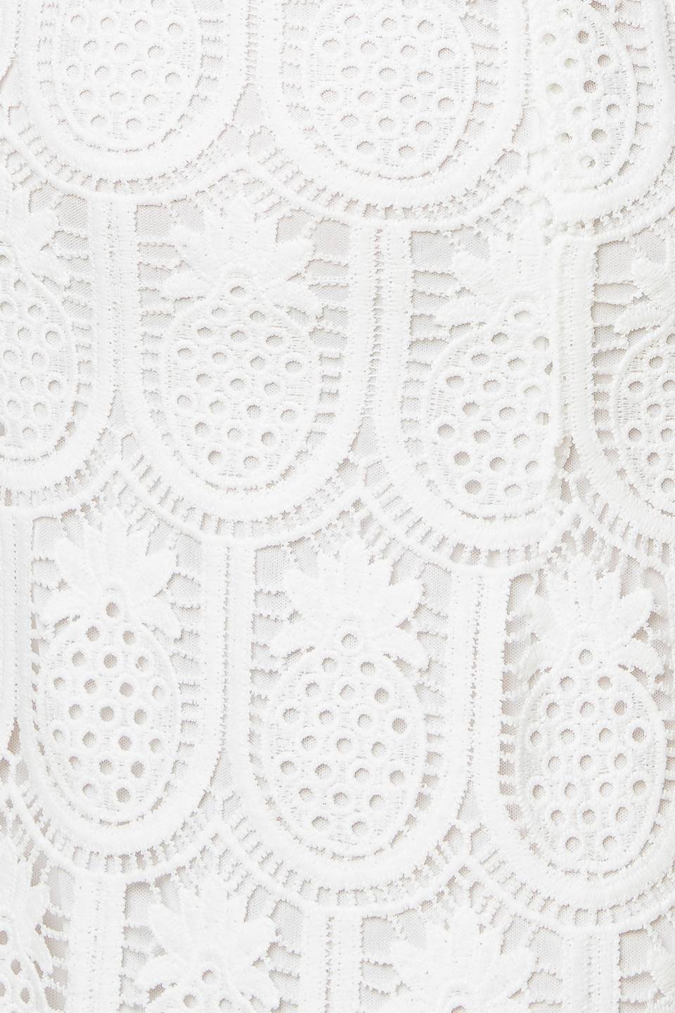 LOVING MENTALITY WHITE WOVEN LACE MIDI DRESS Flying Tomato